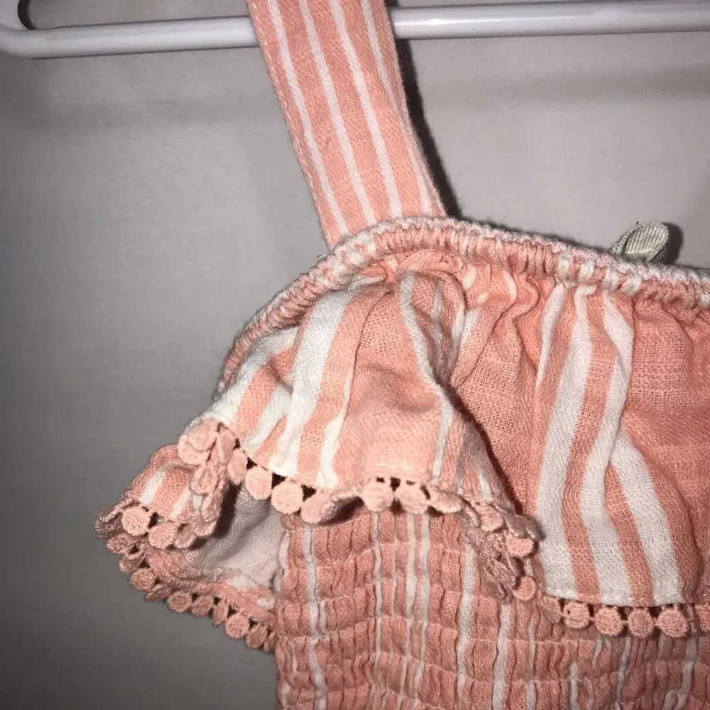 Jessica Simpson Coral Pink Striped Dress